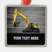 Bedrijfsklare graafmachines metalen ornament (Voorkant)