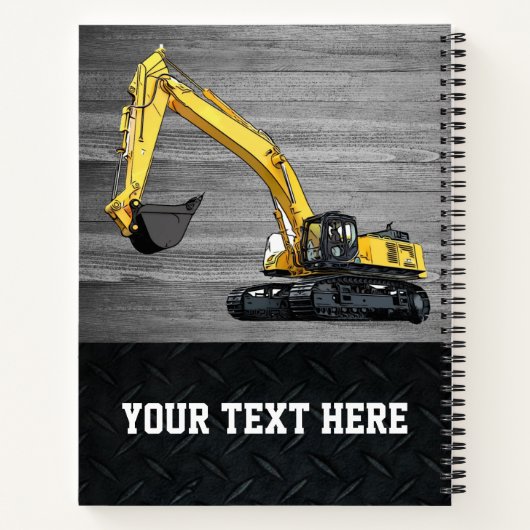 Bedrijfsklare graafmachines notitieboek (Achterkant)