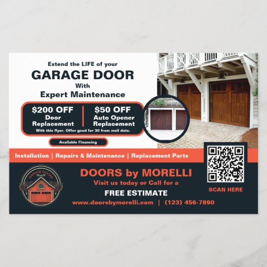 Bedrijfskleding voor installatie en reparatie van  flyer (Voorkant)