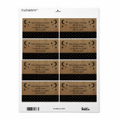 Bedrijfslabel moons en sterren etiket (Full Sheet)