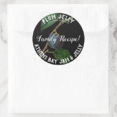 Bedrijfslabel van plum Jelly Ronde Sticker (Tas)