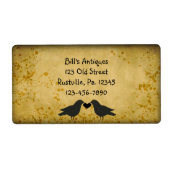 Bedrijfslabel voor koeien en hart etiket (Voorkant)