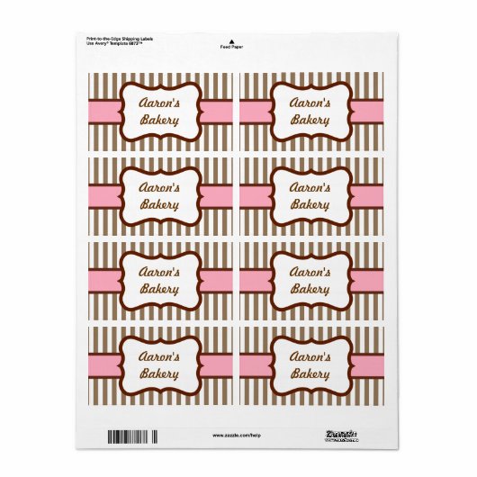  bedrijfslabels Gepersonaliseerd Etiket (Full Sheet)