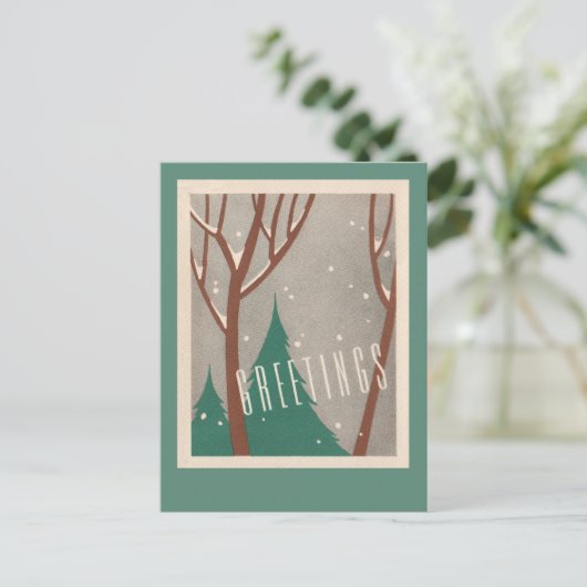 Bedrijfslandschap, milieuvakantie briefkaart (Staand voorkant)