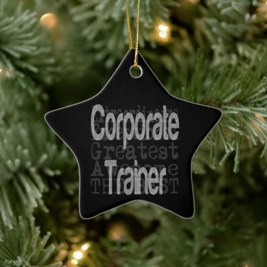 Bedrijfsleider Extraordinaire Keramisch Ornament (Boom)
