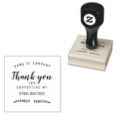 BEDRIJFSLEVEN Bedankt dat je je eigen LOGO en naam Rubberstempel (Gestempeld)