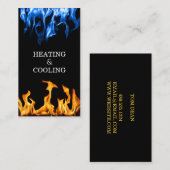 Bedrijfsleven tegen brand en ijsverwarming en airc visitekaartje (Voorkant / Achterkant)
