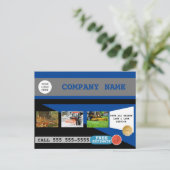 Bedrijfsleven voor Eigen zorg en sneeuwverwijderin Briefkaart (Staand voorkant)