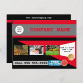 Bedrijfsleven voor Eigen zorg en sneeuwverwijderin Briefkaart (Voorkant / Achterkant)