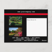 Bedrijfsleven voor Eigen zorg en sneeuwverwijderin Briefkaart (Achterkant)