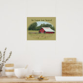 Bedrijfslevering Wij ondersteunen het Poster van l (Keuken)