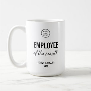 Bedrijfslogo Bedrijfsmedewerker van de maand prijs Koffiemok