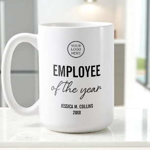 Bedrijfslogo Bedrijfsmedewerker van het Jaar Award Koffiemok