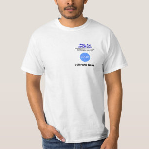 Bedrijfslogo & bedrijfsnaam   personeel & werkneme t-shirt