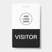 Bedrijfslogo bezoeker badge (Voorzijde)