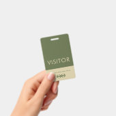 Bedrijfslogo Bezoekersbadge Badge (Handheld)