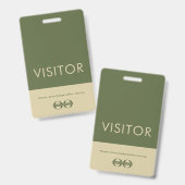 Bedrijfslogo Bezoekersbadge Badge (Voor- en achterkant)