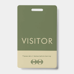 Bedrijfslogo Bezoekersbadge Badge