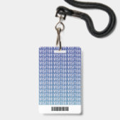 Bedrijfslogo Bezoekerspas ID Badge (Achterkant met lanyard)