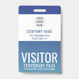 Bedrijfslogo Bezoekerspas ID Badge