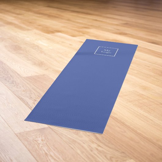 Bedrijfslogo blauw klassiek zakelijk studio yogamat