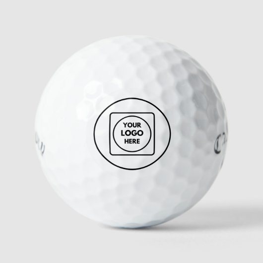 Bedrijfslogo branding op maat golfballen (Voorkant)