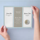 Bedrijfslogo Drievoudige Brochure Eigenaar Foto (Hand)