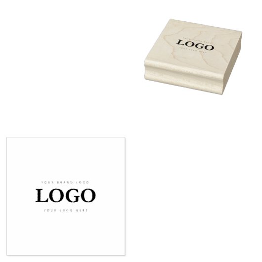 Bedrijfslogo Eenvoudige Houten Stempel Kunst (Gestempeld)