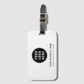 Bedrijfslogo en bedrijfswebsite aanpassen bagagelabel (Voorkant (verticaal))