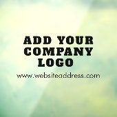 Bedrijfslogo en bedrijfswebsite URL Raamsticker (Vel 3)