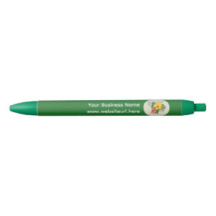 Bedrijfslogo en tekst promotionele inktpen blauwe inkt pen
