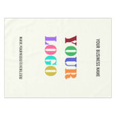 Bedrijfslogo en tekst Zakelijke tafelkleed sjabloo (Voorkant (Horizontaal))