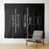 Bedrijfslogo evenement wandkleed banner (In Situ (horizontaal))