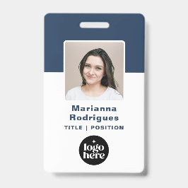 Bedrijfslogo Foto Pasfoto Personeelskaart Badge