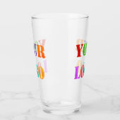 Bedrijfslogo Glas voor promotiedoeleinden Voorbeel (Links)