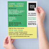Bedrijfslogo, Hondentrainer Reclame Flyer (Hand)