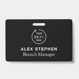 Bedrijfslogo ID | Medewerker Personeel Minimalisti Badge
