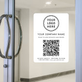 Bedrijfslogo Maak uw QR-code Raamsticker