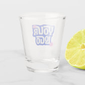 Bedrijfslogo Merk Simpel Zakelijk Shot Glas (Achterkant)