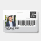 Bedrijfslogo met foto bedrijf badge (Voorzijde)