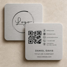 Bedrijfslogo Metallic QR-code