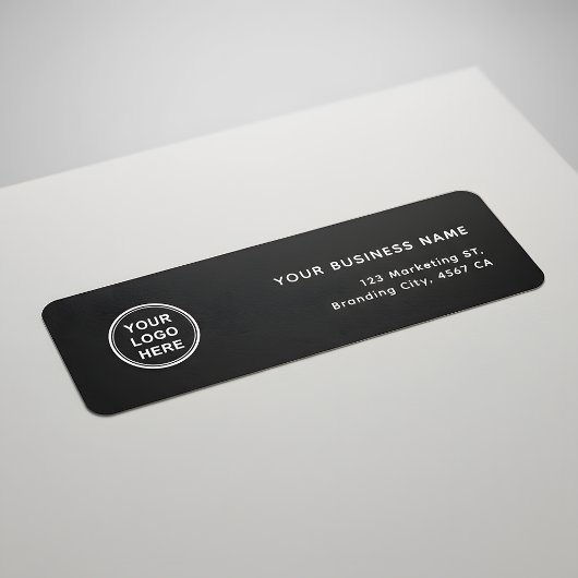 Bedrijfslogo Modern Zakelijk Retouradres Etiket