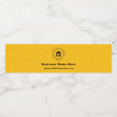 Bedrijfslogo | Naam | Slogan Website Promotie Waterfles Etiket (Enkel label)