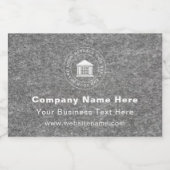 Bedrijfslogo | Naam | Slogan Website Promotioneel Voedselcontainer Etiket (Enkel label)