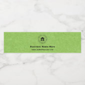 Bedrijfslogo | Naam | Slogan Website Promotioneel Waterfles Etiket (Enkel label)