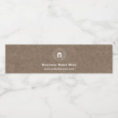 Bedrijfslogo | Naam | Slogan Website Promotioneel Waterfles Etiket (Enkel label)