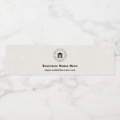 Bedrijfslogo | Naam | Slogan Website Promotioneel Waterfles Etiket (Enkel label)