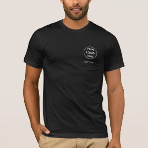 Bedrijfslogo naam   Zwart personeel bedrijfsmedewe T-shirt