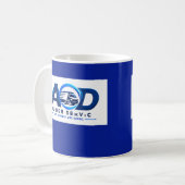 Bedrijfslogo Navy Koffiemok (Voorkant links)
