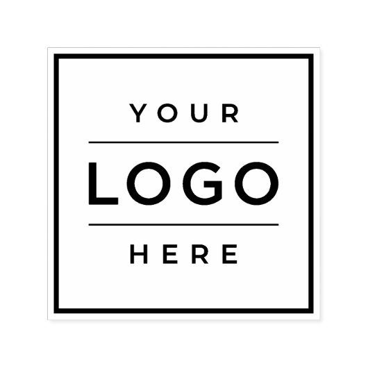 Bedrijfslogo op maat Bedrijfslogo Zelfinktende Stempel (Design)